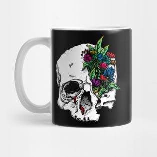 Skull and plants Mug